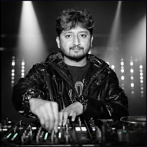DJ AJ performance portrait