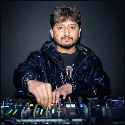 DJ AJ performance portrait