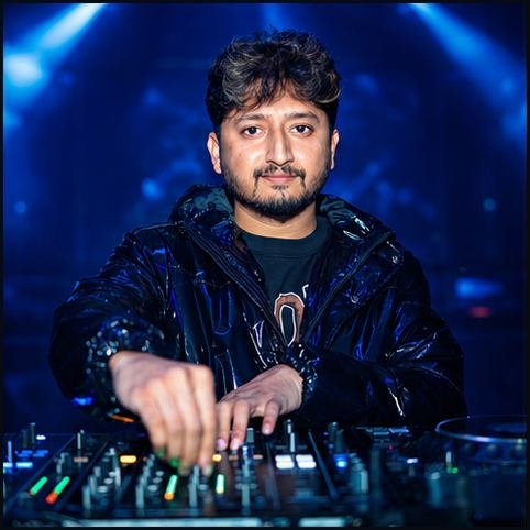 DJ AJ performance portrait